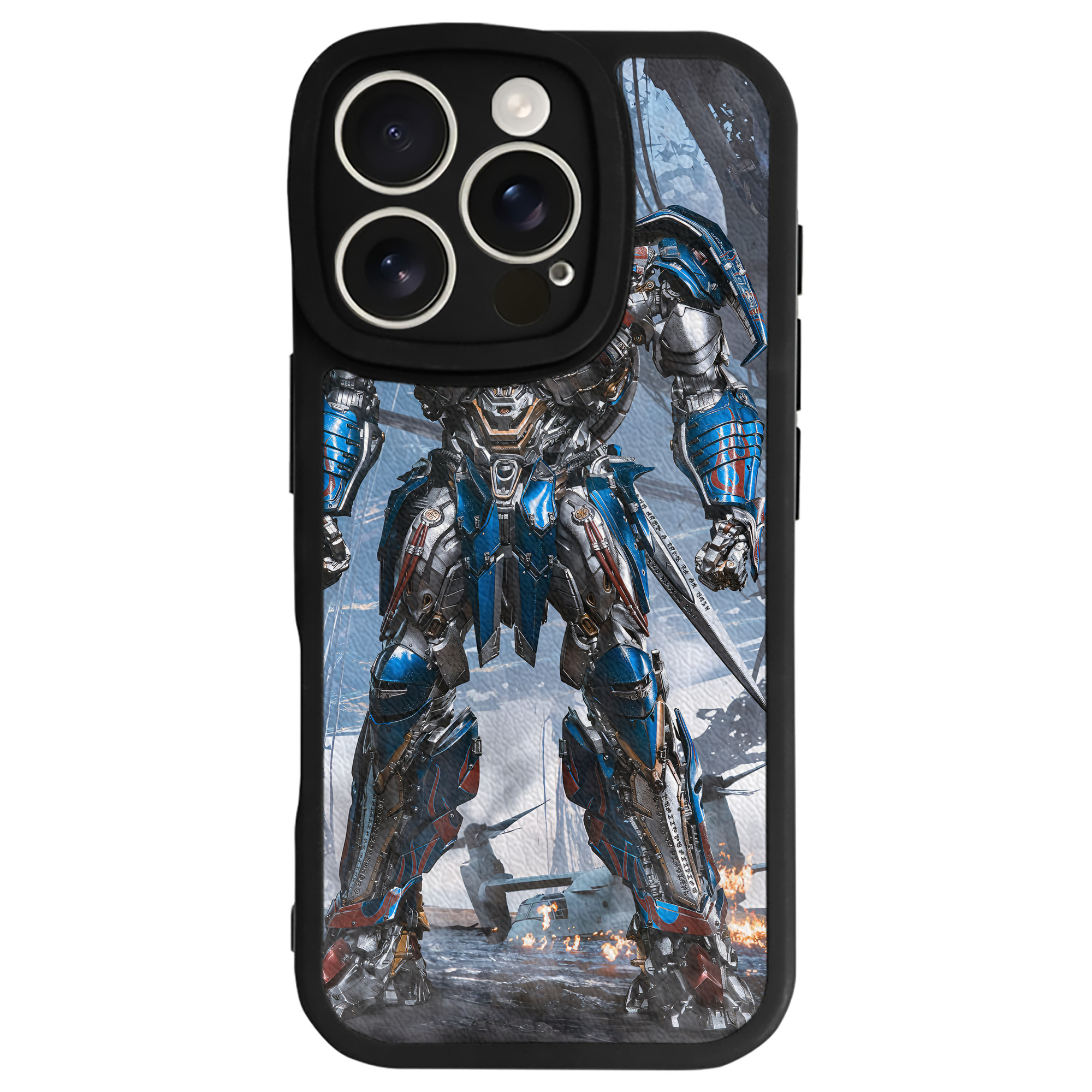 （画像用） Transformers トランスフォーマー 【iPhone 16シリーズ対応】シリコンスマホケース（レザー調） 材質：シリコン